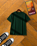 BOTTLE GREEN HALF SLEEVE T-SHIRT