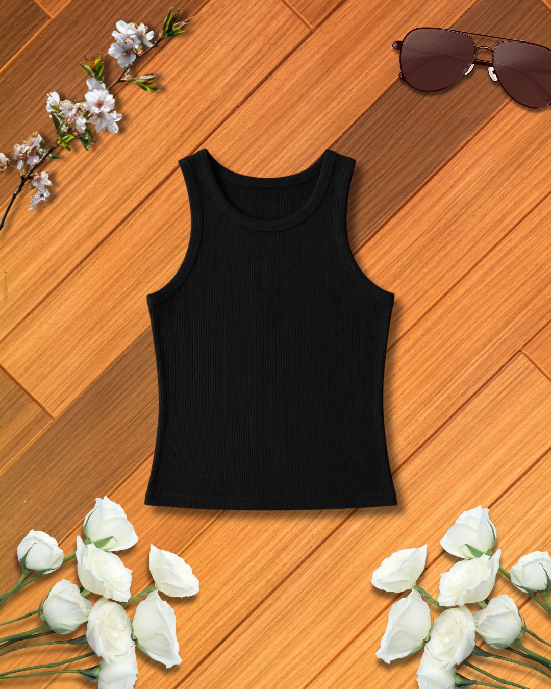 BLACK INNER TANK TOP