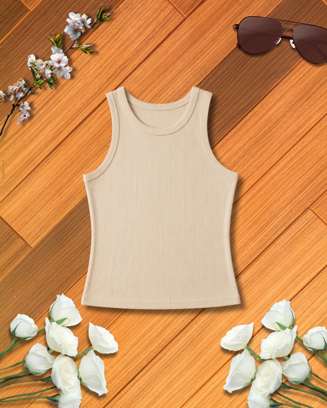 BEIGE INNER TANK TOP