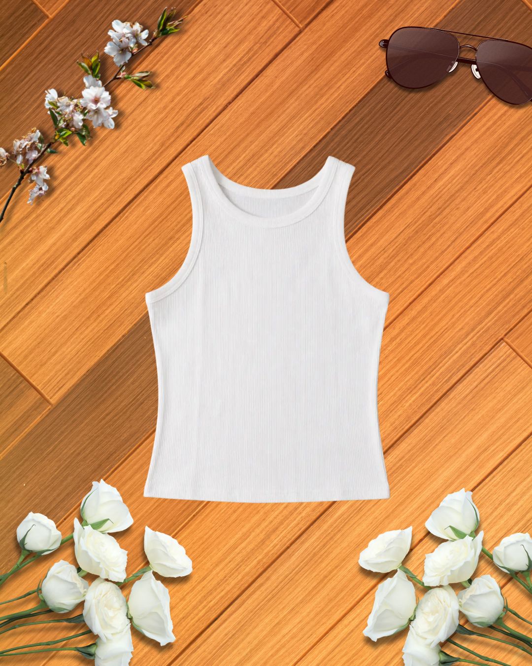 WHITE INNER TANK TOP