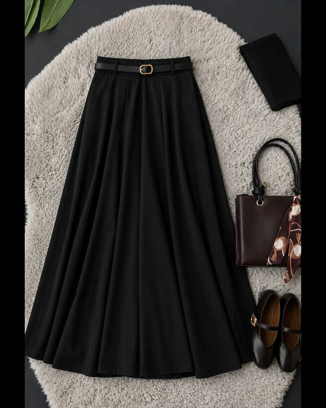 BLACK MAXI SKIRT