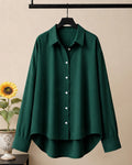 BOTTLE GREEN BUTTON DOWN SHIRT