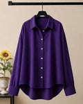 DARK PURPLE BUTTON DOWN SHIRT
