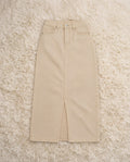 BEIGE DENIM SKIRT