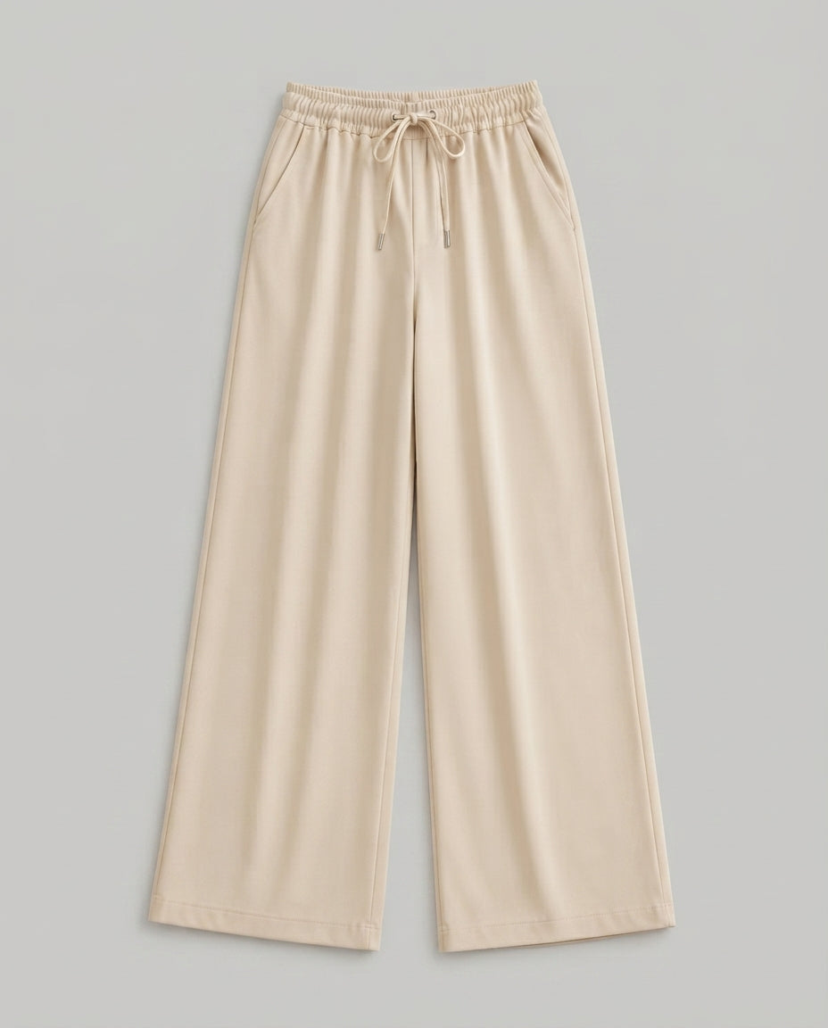 BEIGE FLAPPER TROUSERS