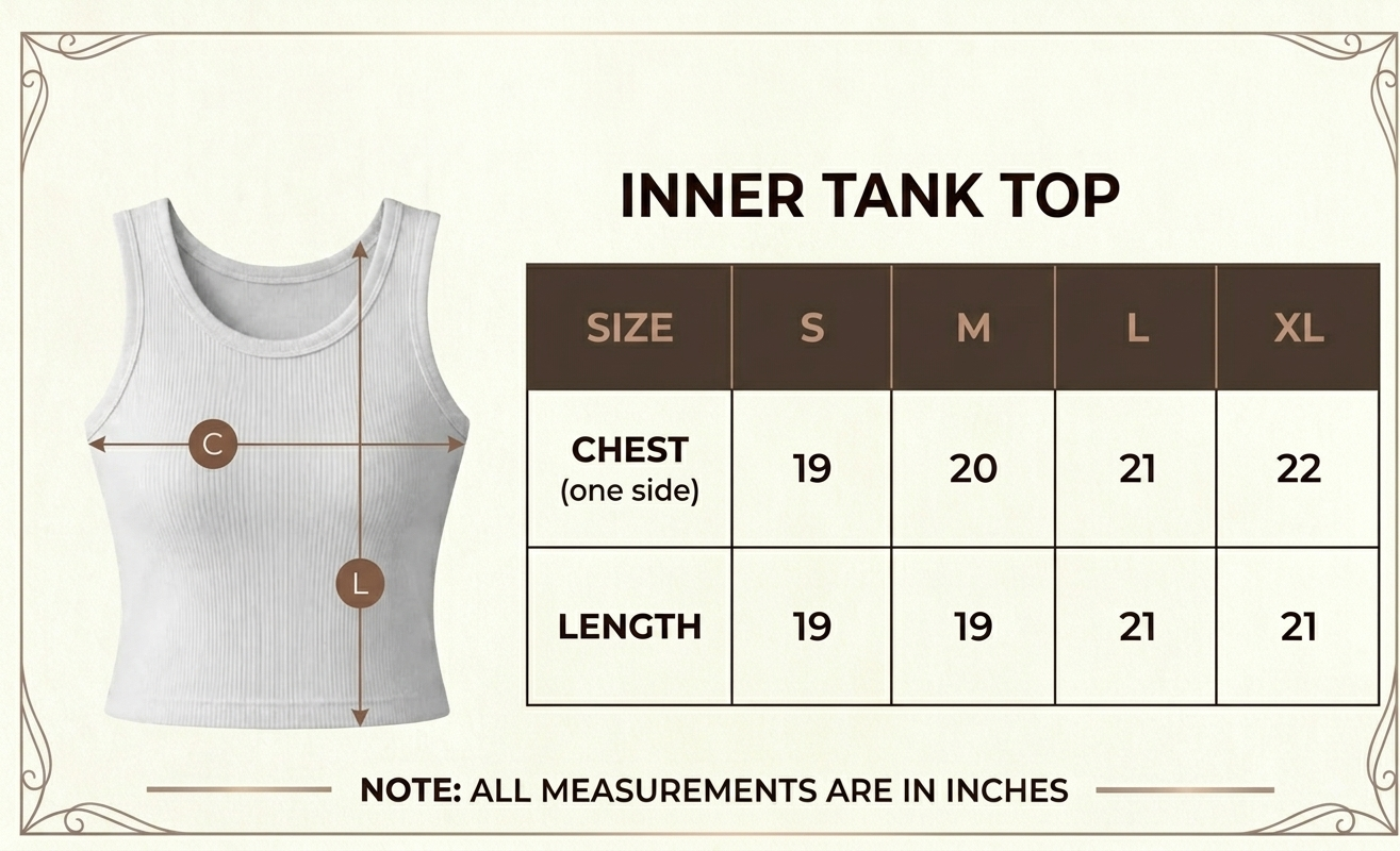 WHITE INNER TANK TOP