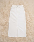 WHITE DENIM SKIRT