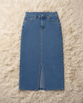 MID BLUE DENIM SKIRT