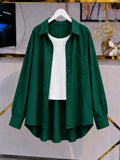 DUO PACK ( BOTTLE GREEN BUTTON DOWN SHIRT WITH WHITE INNER )